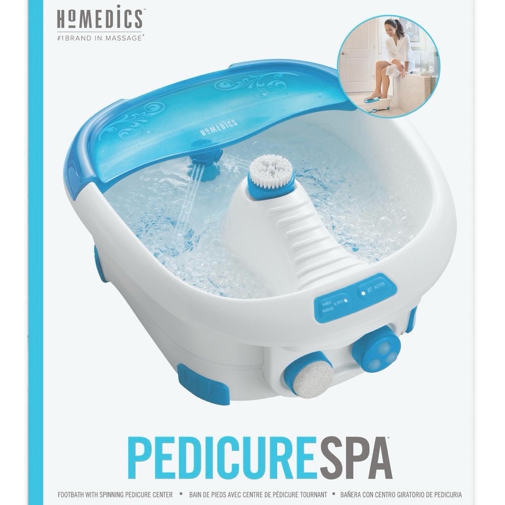 Homedics Pedicure Spa Footbath with Heat & Spinning Pedicure